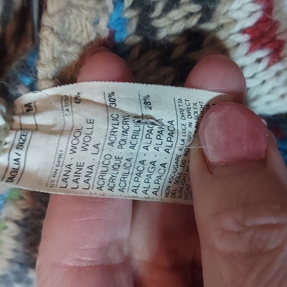 United Colors Of Benetton Fair Isle Wool Alpaca Sweater - Picture 6 of 11